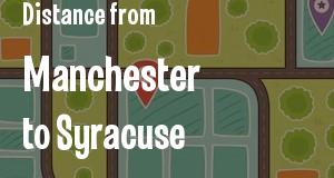 The distance from Manchester, New Hampshire 
to Syracuse, New York