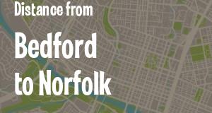 The distance from Bedford, Indiana 
to Norfolk, Virginia