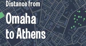 The distance from Omaha, Nebraska 
to Athens, Georgia