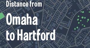 The distance from Omaha, Nebraska 
to Hartford, Connecticut