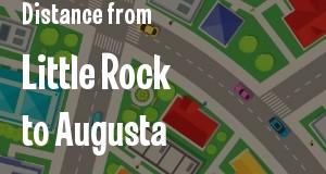 The distance from Little Rock, Arkansas 
to Augusta, Georgia