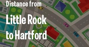 The distance from Little Rock, Arkansas 
to Hartford, Connecticut