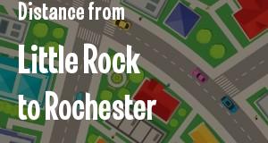 The distance from Little Rock, Arkansas 
to Rochester, New York