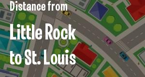 The distance from Little Rock, Arkansas 
to St. Louis, Missouri