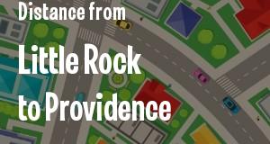 The distance from Little Rock, Arkansas 
to Providence, Rhode Island