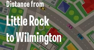 The distance from Little Rock, Arkansas 
to Wilmington, Delaware