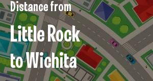 The distance from Little Rock, Arkansas 
to Wichita, Kansas