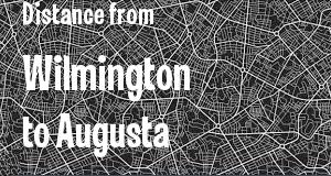 The distance from Wilmington, Delaware 
to Augusta, Georgia