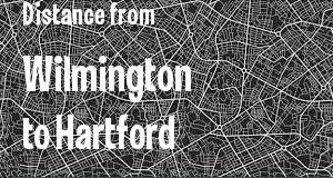 The distance from Wilmington, Delaware 
to Hartford, Connecticut