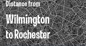 The distance from Wilmington, Delaware 
to Rochester, New York
