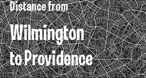 The distance from Wilmington, Delaware 
to Providence, Rhode Island