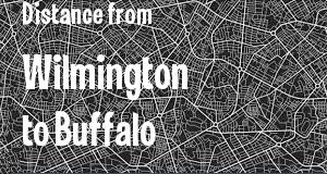 The distance from Wilmington, Delaware 
to Buffalo, New York