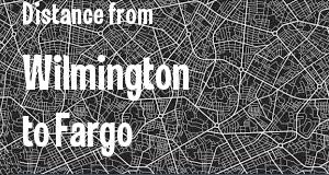 The distance from Wilmington, Delaware 
to Fargo, North Dakota