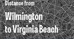 The distance from Wilmington, Delaware 
to Virginia Beach, Virginia