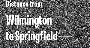 The distance from Wilmington, Delaware 
to Springfield, Illinois