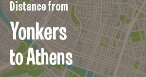 The distance from Yonkers, New York 
to Athens, Georgia