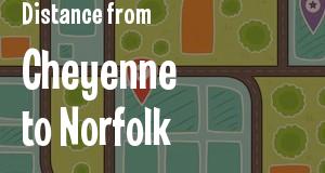 The distance from Cheyenne, Wyoming 
to Norfolk, Virginia
