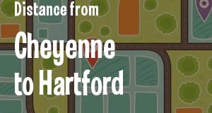 The distance from Cheyenne, Wyoming 
to Hartford, Connecticut
