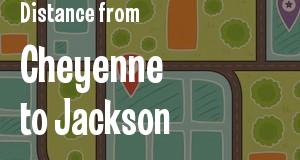 The distance from Cheyenne, Wyoming 
to Jackson, Mississippi