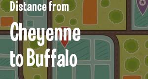The distance from Cheyenne, Wyoming 
to Buffalo, New York