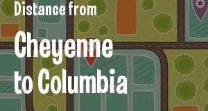 The distance from Cheyenne, Wyoming 
to Columbia, South Carolina