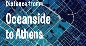 The distance from Oceanside, California 
to Athens, Georgia
