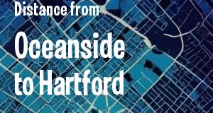 The distance from Oceanside, California 
to Hartford, Connecticut