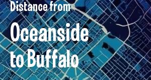 The distance from Oceanside, California 
to Buffalo, New York