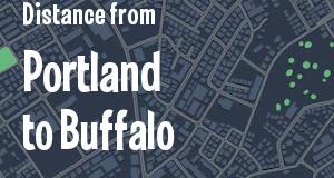 The distance from Portland, Maine 
to Buffalo, New York