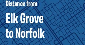 The distance from Elk Grove, California 
to Norfolk, Virginia