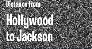 The distance from Hollywood, Florida 
to Jackson, Mississippi