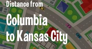 The distance from Columbia, South Carolina 
to Kansas City, Kansas