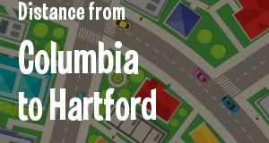 The distance from Columbia, South Carolina 
to Hartford, Connecticut