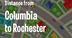 The distance from Columbia, South Carolina 
to Rochester, New York