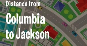 The distance from Columbia, South Carolina 
to Jackson, Mississippi