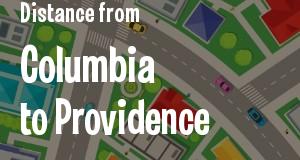 The distance from Columbia, South Carolina 
to Providence, Rhode Island