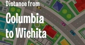 The distance from Columbia, South Carolina 
to Wichita, Kansas