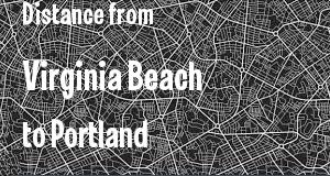 The distance from Virginia Beach, Virginia 
to Portland, Maine