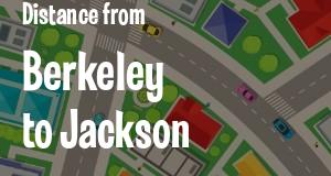 The distance from Berkeley, California 
to Jackson, Mississippi