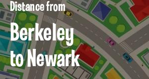 The distance from Berkeley, California 
to Newark, New Jersey