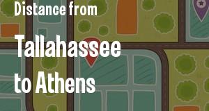 The distance from Tallahassee, Florida 
to Athens, Georgia