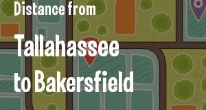The distance from Tallahassee, Florida 
to Bakersfield, California