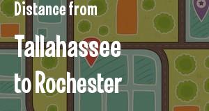 The distance from Tallahassee, Florida 
to Rochester, New York
