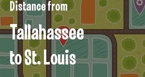 The distance from Tallahassee, Florida 
to St. Louis, Missouri
