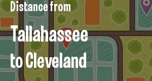 The distance from Tallahassee, Florida 
to Cleveland, Ohio