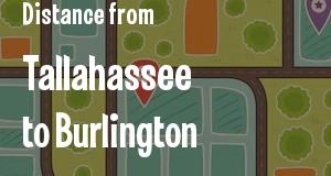 The distance from Tallahassee, Florida 
to Burlington, Vermont