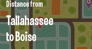 The distance from Tallahassee, Florida 
to Boise, Idaho