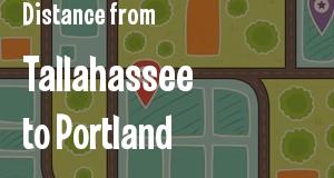 The distance from Tallahassee, Florida 
to Portland, Maine