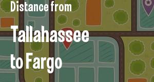 The distance from Tallahassee, Florida 
to Fargo, North Dakota