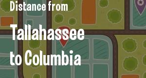 The distance from Tallahassee, Florida 
to Columbia, South Carolina